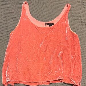 LOFT Coral Velvet Camisole Top